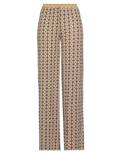 Maliparmi Malìparmi Woman Pants Burgundy Size 8 Viscose, Elastane In Multi