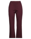Maliparmi Malìparmi Woman Pants Burgundy Size 8 Viscose, Polyamide, Elastane In Red