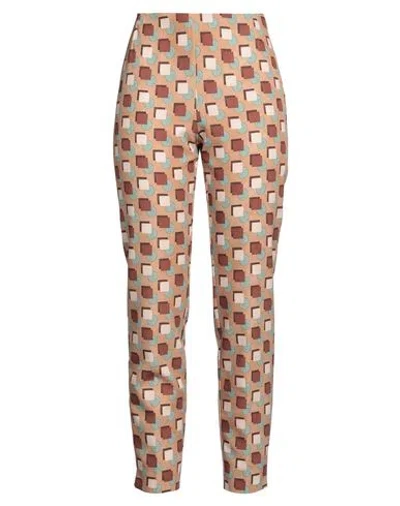 Maliparmi Malìparmi Woman Pants Camel Size 6 Polyester, Elastane In Beige