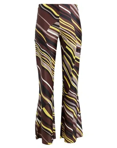 Maliparmi Malìparmi Woman Pants Chocolate Brown Size 4 Polyester, Elastane