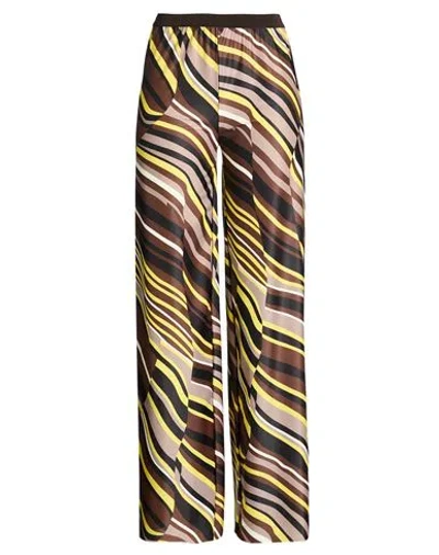 Maliparmi Malìparmi Woman Pants Chocolate Brown Size 6 Polyester, Elastane