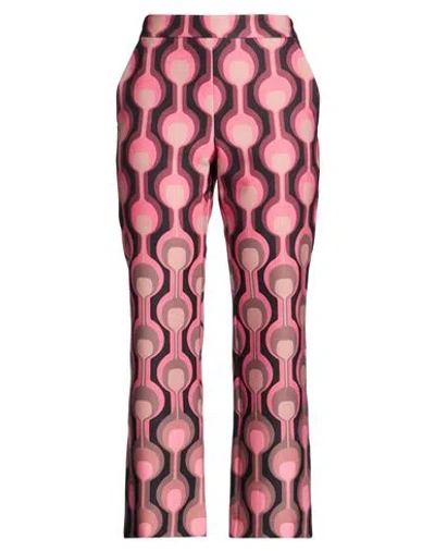 Maliparmi Malìparmi Woman Pants Garnet Size 8 Polyester, Elastane In Pink