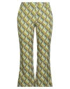 Maliparmi Malìparmi Woman Pants Green Size 10 Polyester, Elastane
