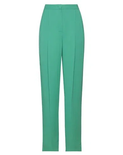 Maliparmi Malìparmi Woman Pants Green Size 8 Acetate, Viscose