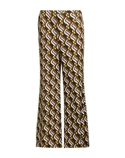 Maliparmi Malìparmi Woman Pants Khaki Size 8 Polyester, Elastane In Multi