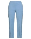 Maliparmi Malìparmi Woman Pants Light Blue Size 8 Cotton, Elastane