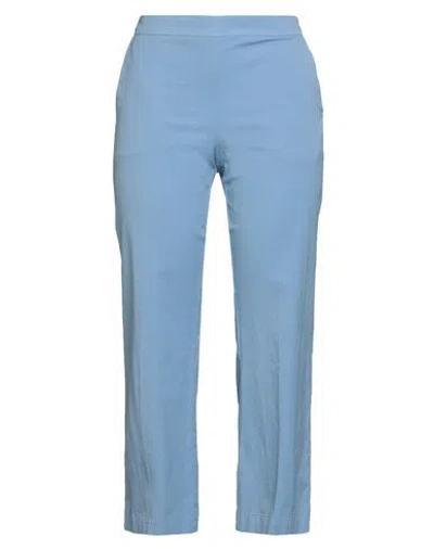 Maliparmi Malìparmi Woman Pants Light Blue Size 8 Cotton, Elastane