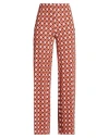 Maliparmi Malìparmi Woman Pants Light Brown Size 4 Viscose, Elastane In Pattern