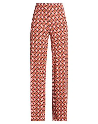 Maliparmi Malìparmi Woman Pants Light Brown Size 4 Viscose, Elastane In Pattern