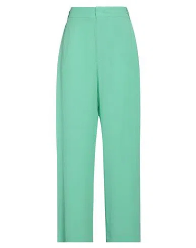 Maliparmi Malìparmi Woman Pants Light Green Size 10 Acetate, Silk