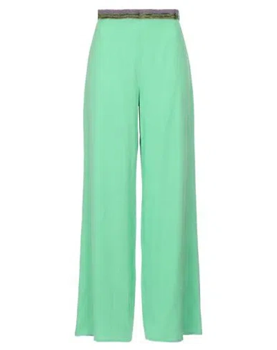 Maliparmi Malìparmi Woman Pants Light Green Size 2 Acetate, Silk, Glass In Multi