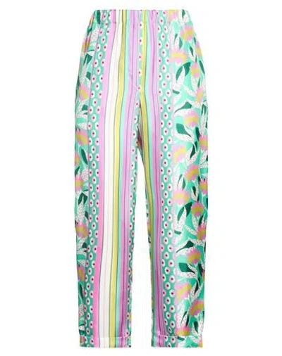 Maliparmi Malìparmi Woman Pants Light Green Size 8 Silk In Multi