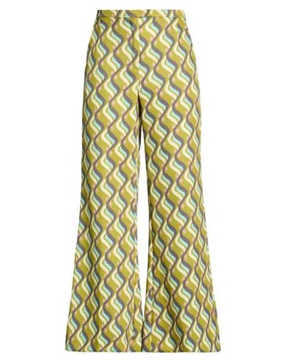 Maliparmi Malìparmi Woman Pants Lime Green Size 6 Polyester, Elastane