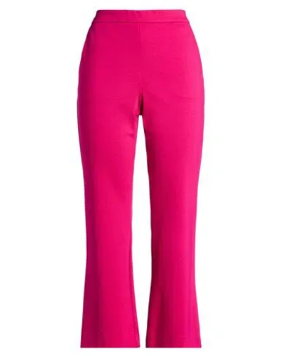 Maliparmi Malìparmi Woman Pants Magenta Size 12 Viscose, Polyamide, Elastane In Pink