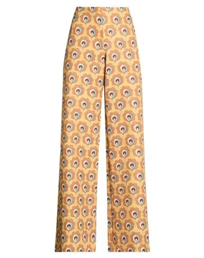 MALIPARMI MALÌPARMI WOMAN PANTS MARIGOLD SIZE 10 POLYESTER, ELASTANE