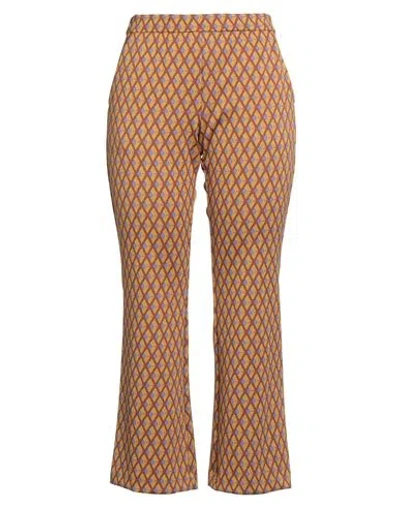 Maliparmi Malìparmi Woman Pants Mustard Size 10 Polyamide, Elastane In Brown