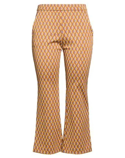 Maliparmi Malìparmi Woman Pants Mustard Size 4 Polyamide, Elastane In Multi