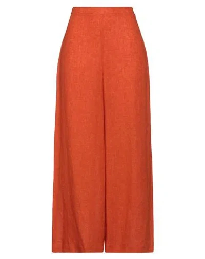 Maliparmi Malìparmi Woman Pants Orange Size 6 Linen