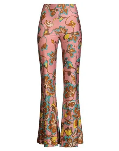 Maliparmi Malìparmi Woman Pants Pink Size 12 Polyester, Elastic Fibres