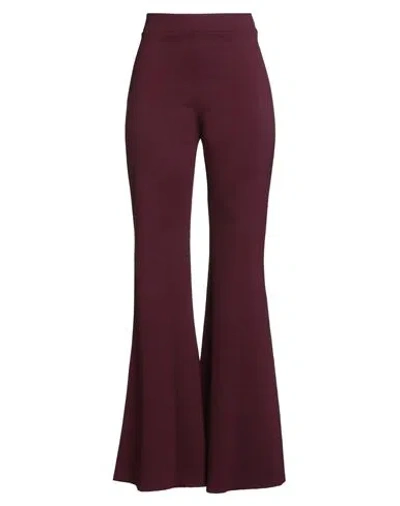 Maliparmi Malìparmi Woman Pants Plum Size 8 Viscose, Polyamide, Elastane