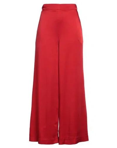 Maliparmi Malìparmi Woman Pants Red Size 8 Acetate, Viscose