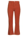 Maliparmi Malìparmi Woman Pants Rust Size 31 Cotton, Elastane In Red