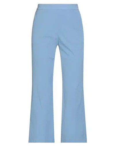 Maliparmi Malìparmi Woman Pants Sky Blue Size 2 Cotton, Elastane