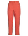 Maliparmi Malìparmi Woman Pants Tomato Red Size 10 Cotton, Elastane In Tomato Red