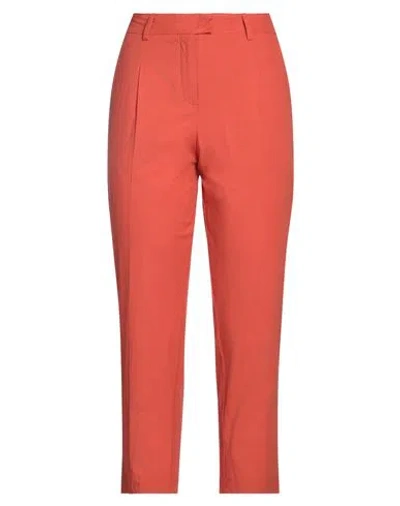 Maliparmi Malìparmi Woman Pants Tomato Red Size 10 Cotton, Elastane
