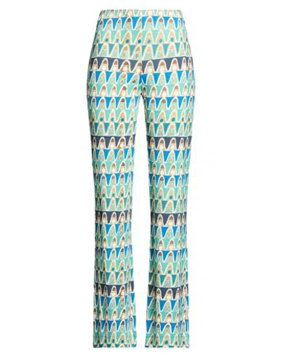 Maliparmi Malìparmi Woman Pants Turquoise Size 6 Viscose, Elastane In Green