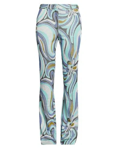 Maliparmi Malìparmi Woman Pants Turquoise Size 6 Viscose, Polyamide, Elastane In Multi
