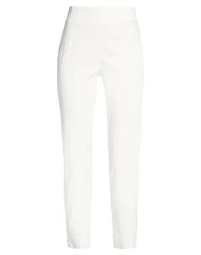 Maliparmi Malìparmi Woman Pants White Size 2 Cotton, Elastic Fibres