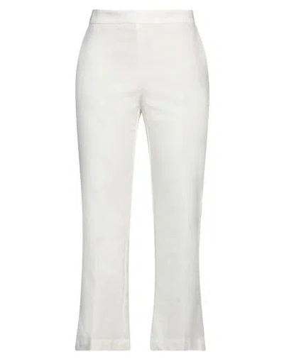 Maliparmi Malìparmi Woman Pants White Size 8 Cotton, Polyamide, Elastane