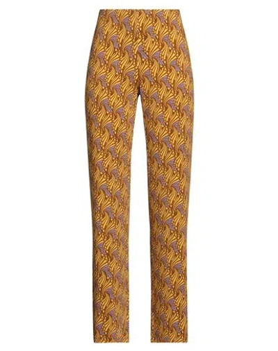 Maliparmi Malìparmi Woman Pants Yellow Size 12 Viscose, Elastane