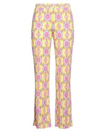 Maliparmi Malìparmi Woman Pants Yellow Size 6 Polyamide, Elastane