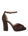 Maliparmi Malìparmi Woman Sandals Chocolate Brown Size 8 Leather