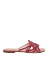 Maliparmi Malìparmi Woman Sandals Red Size 6 Textile Fibers In Red