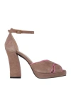 Maliparmi Malìparmi Woman Sandals Taupe Size 7 Leather In Brown