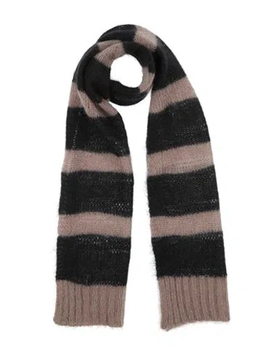 Maliparmi Malìparmi Woman Scarf Black Size - Mohair Wool, Polyamide, Wool