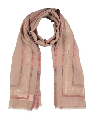 Maliparmi Malìparmi Woman Scarf Sand Size - Wool, Cotton, Lurex In Pink