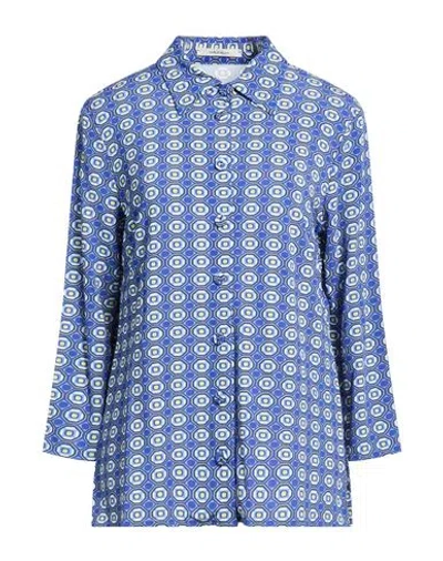 Maliparmi Malìparmi Woman Shirt Azure Size 12 Viscose, Elastane In Blue