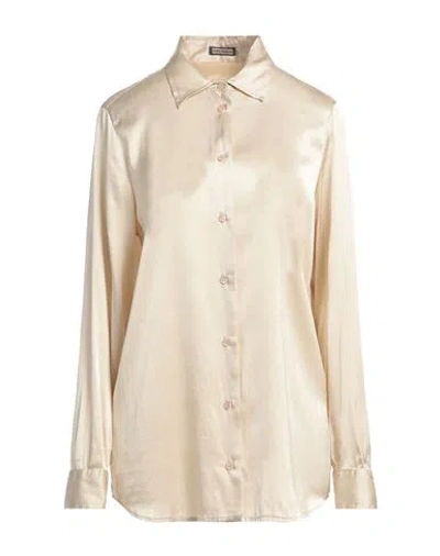 Maliparmi Malìparmi Woman Shirt Beige Size 10 Silk, Elastane In Neutral