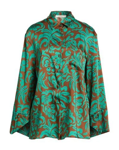 Maliparmi Malìparmi Woman Shirt Emerald Green Size 10 Polyester