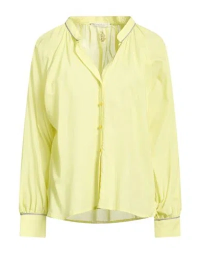 Maliparmi Malìparmi Woman Shirt Light Green Size 6 Cotton In Yellow