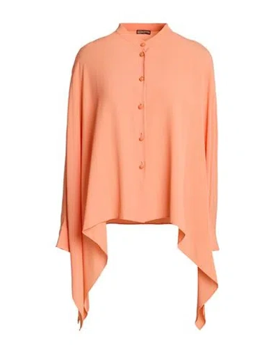 Maliparmi Malìparmi Woman Shirt Mandarin Size 6 Acetate, Silk In Orange
