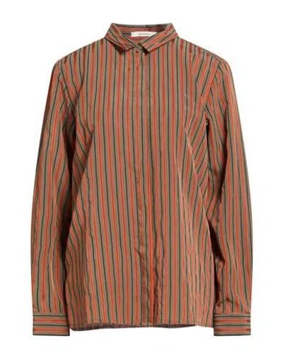 Maliparmi Malìparmi Woman Shirt Military Green Size 10 Viscose, Polyamide In Multi