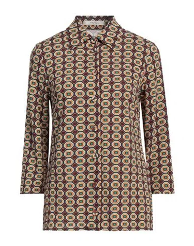 Maliparmi Malìparmi Woman Shirt Plum Size 8 Viscose, Elastane In Purple