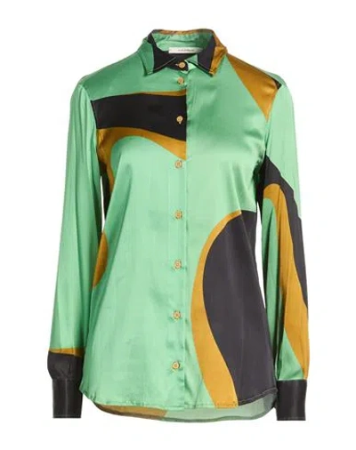 Maliparmi Malìparmi Woman Shirt Sage Green Size 6 Silk