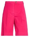 Maliparmi Malìparmi Woman Shorts & Bermuda Shorts Fuchsia Size 2 Cotton, Polyamide, Elastic Fibres In Pink