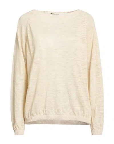 Maliparmi Malìparmi Woman Sweater Beige Size S Linen, Polyester, Viscose, Metallic Fiber In Neutral
